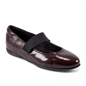 Rockport Aver Mary Jane Women Ballet Flats Dark Red Singapore | JW8-70917