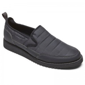 Rockport Axelrod Quilted Slip-On Men Loafers Black Singapore | RS9-11241