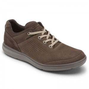 Rockport Beckwith Ubal Oxford Men Sneakers Dark Brown Singapore | GT4-46994