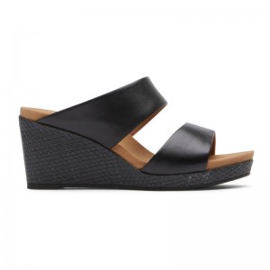 Rockport Briah Women Slides Black Singapore | US9-98339