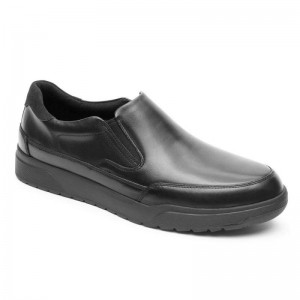 Rockport Bronson Slip-On Men Loafers Black Singapore | BO4-03780