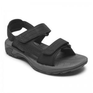 Rockport Byron Adjustable Men Sandals Black Singapore | NS2-36453