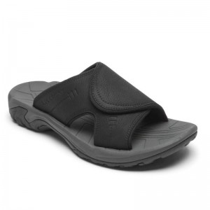 Rockport Byron Men Slides Black Singapore | RX8-69426