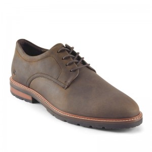 Rockport Cedric Dress Lace-up Almond Toe Men Oxford Shoes Brown Singapore | DO0-40244