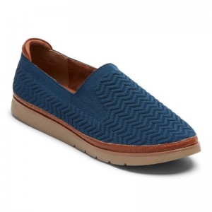 Rockport Cobb Hill Camryn Women Slip Ons Blue Singapore | HL8-77727