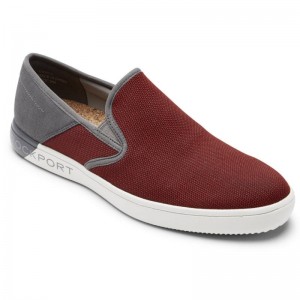 Rockport Colle Mesh Slip-On Men Sneakers Red Brown Multi Singapore | KX8-20362