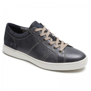 Rockport Colle Tie Men Sneakers Blue/Grey Singapore | KW5-63796