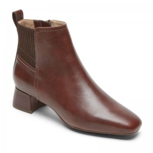 Rockport Deidra Women Chelsea Boots Brown Singapore | XR5-86138