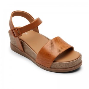 Rockport Delanie Women Sandals Brown Singapore | DE5-87538