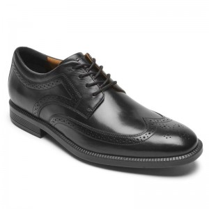 Rockport DresSports Plus Wingtip Men Oxford Shoes Black Singapore | FG0-79897