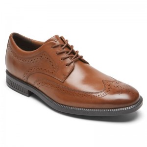 Rockport DresSports Plus Wingtip Men Oxford Shoes Brown Singapore | BK1-35963