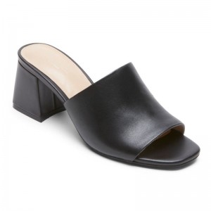 Rockport Farrah Women Slides Black Singapore | ER9-91719