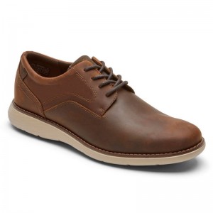 Rockport Garett Plain Toe Men Oxford Shoes Brown Singapore | EJ0-52125