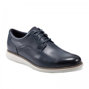 Rockport Garett Plain Toe Men Oxford Shoes Navy Singapore | JG8-29532