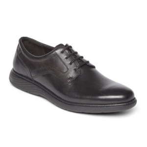 Rockport Garett Plain Toe Men Oxford Shoes Black Singapore | LS8-58475