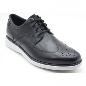 Rockport Garett Wing Tip Men Oxford Shoes Black Singapore | HQ9-38463