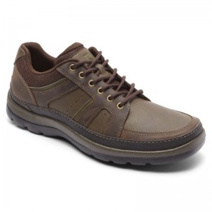 Rockport Get Your Kicks Mudguard Blucher Men Casual Shoes Dark Brown Singapore | YQ5-50015