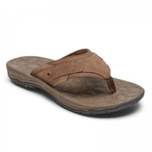 Rockport Hayes Thong Men Sandals Brown Singapore | FA9-81978