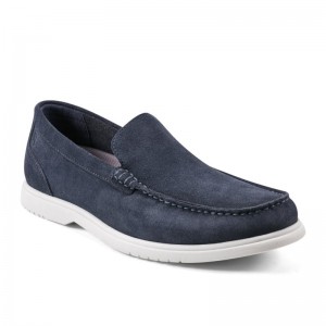 Rockport Jensen Casual Slip-on Almond Toe Men Loafers Dark Blue Singapore | WB2-84078