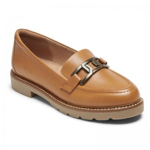 Rockport Kacey Chain Women Loafers Brown Singapore | OP9-06440