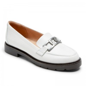 Rockport Kacey Chain Women Loafers White Singapore | FQ8-08170