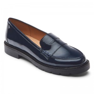 Rockport Kacey Penny Women Loafers Navy Singapore | FK9-57745