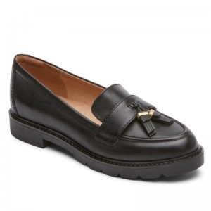 Rockport Kacey Tassel Women Loafers Black Singapore | PZ5-71737