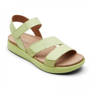 Rockport Kells Bay 3-Strap Women Sandals Green Singapore | KA0-03750