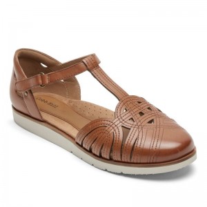 Rockport Laci Fisherman Women Sandals Brown Singapore | DP6-87318