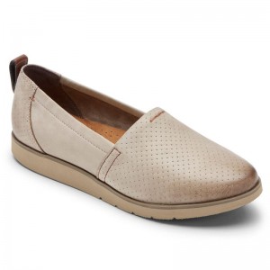 Rockport Laci Women Slip Ons Grey Singapore | XU9-58015