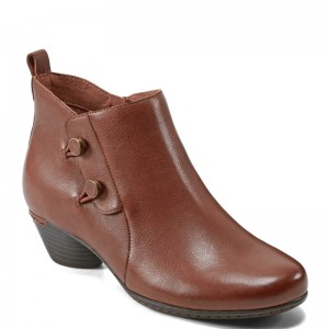 Rockport Larsa Casual Women Booties Dark Brown Singapore | VB3-00540