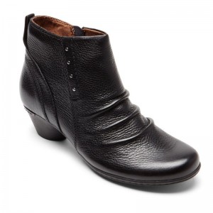 Rockport Laurel Riveted Women Booties Black Singapore | DF8-81868