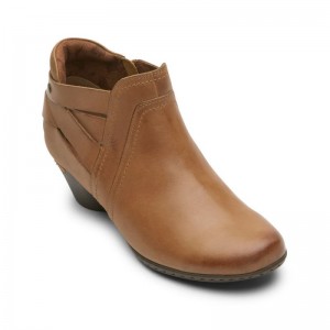 Rockport Laurel Strap Women Booties Brown Singapore | RF9-35083