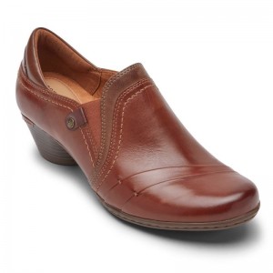 Rockport Laurel Women Slip Ons Brown Singapore | EN1-06750