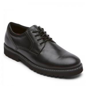 Rockport Maverick Plain Toe Men Oxford Shoes Black Singapore | FL8-16761