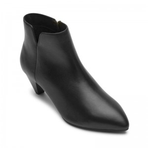 Rockport Milia Heel Women Booties Black Singapore | EN9-41894