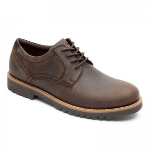 Rockport Mitchell Men Oxford Shoes Dark Brown Singapore | ZS7-20762