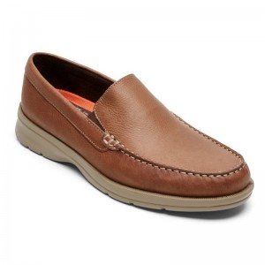 Rockport Palmer Venetian Men Loafers Brown Singapore | PY5-59995