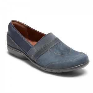 Rockport Penfield A-Line Women Slip Ons Blue Singapore | HO4-72577