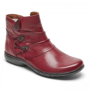 Rockport Penfield Ruched Women Winter Boots Red Singapore | YP7-91159