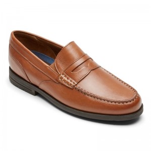 Rockport Preston Penny Men Loafers Brown Singapore | CX9-36843