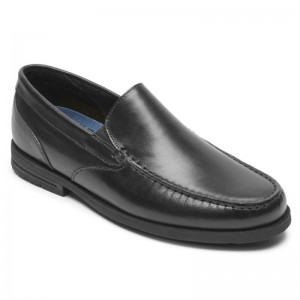 Rockport Preston Venetian Men Loafers Black Singapore | EL0-93889