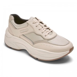 Rockport ProWalker Eco Women Sneakers Beige Singapore | SW2-06930