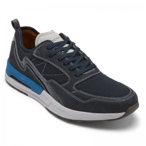 Rockport PulseTech Sport Ubal Men Sneakers Navy Singapore | OJ1-81828