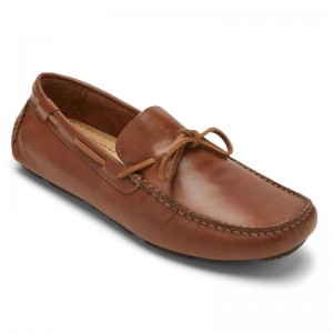 Rockport Rhyder Tie Men Loafers Dark Brown Singapore | XJ1-32043