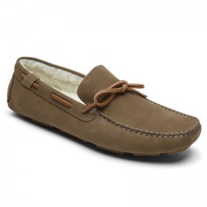 Rockport Rhyder Tie Slipper Men Loafers Brown Singapore | WB9-17651