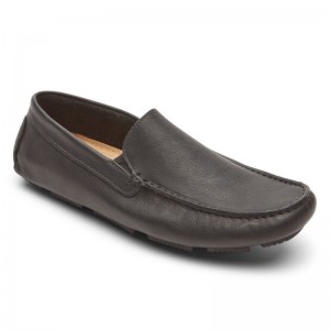 Rockport Rhyder Venetian Men Loafers Black Singapore | LP4-99959