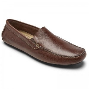 Rockport Rhyder Venetian Men Loafers Dark Brown Singapore | OB1-78087