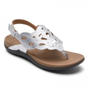 Rockport Ridge Slingback Women Sandals Silver Singapore | NO4-51745