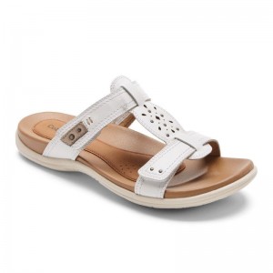 Rockport Rubey Women Slides White Singapore | MH6-46824